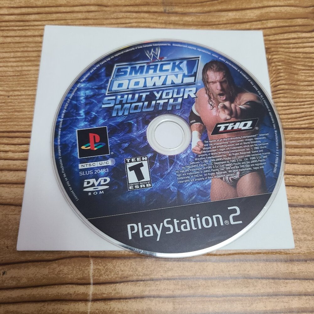 WWE Smackdown Shut Your Mouth PS2 Game (Disc only)